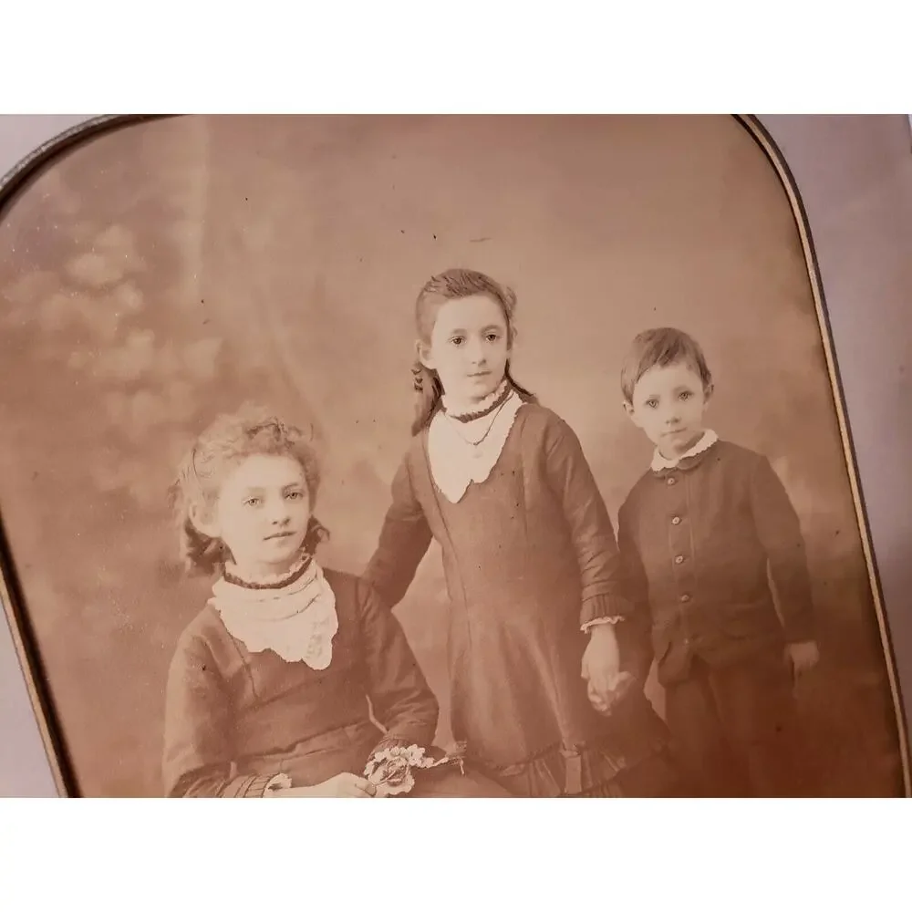3 Beautiful Antique‎ Framed Wedding Bridal Photograph Picture Family Bride Groom
